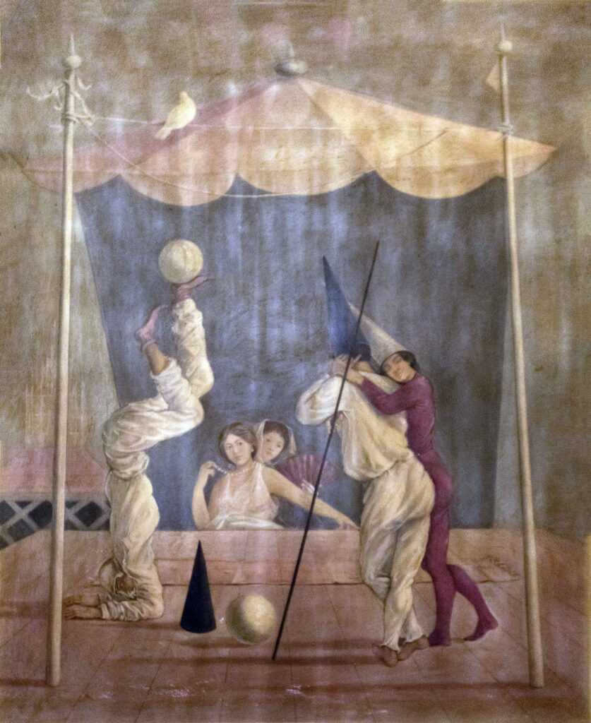 I Saltimbanchi (1950) cm 300x240 - Tempera su legno